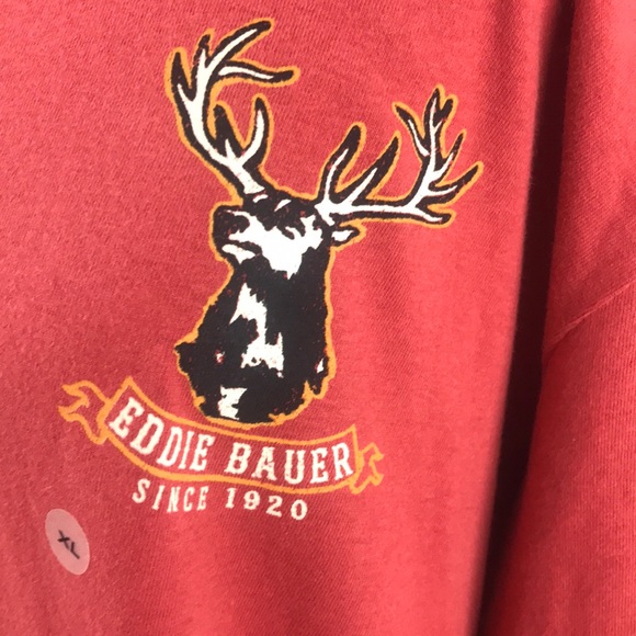 T-shirt Homme Eddie Bauer – XL – Marron Coton – Occasion TBE